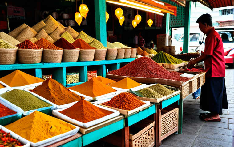 전통 방식으로 만드는 지역특산 음식 - Nostalgic Rendang**

"A warm, inviting kitchen scene. A grandmother (makcik) in a modest baju kurung...